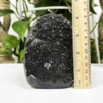 Natural Black Amethyst Crystal Geode Raw Cut Base Crystal Cluster for Healing, Meditation, Energy & Home Decor