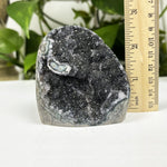 Natural Black Amethyst Cut Base Geode Unique Raw Crystal Cluster for Healing, Meditation, Energy Work & Home Dcor