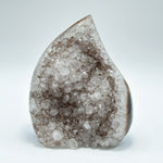 4 Inch Natural Quartz Cut Base Geode Crystal Cluster Healing Stone for Meditation, Energy Work, Home Decor & Collector Display - RGD815