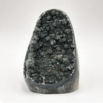 3 Inch Natural Black Amethyst Cut Base Geode Crystal Stone for Meditation, Energy Cleansing, Home Decor & Collector Display