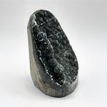 3 Inch Natural Black Amethyst Cut Base Geode Crystal Stone for Meditation, Energy Cleansing, Home Decor & Collector Display