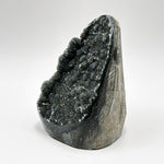 3 Inch Natural Black Amethyst Cut Base Geode Crystal Stone for Meditation, Energy Cleansing, Home Decor & Collector Display