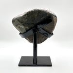 Natural Purple Amethyst Geode on Stand for Home Decor, Meditation, and Healing Crystal Display - RGD824