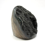 Black Galaxy Amethyst Gemstone Geode - RGD831