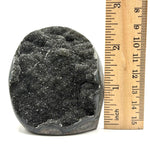 Black Galaxy Amethyst Gemstone Geode - RGD831