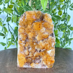 Natural Yellow Citrine Heated Crystal Gemstone Geode Raw Crystal for Collectors & HomeDecor - RGD845