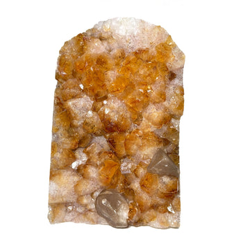 Citrine Heated Calcite Gemstone Geode - RGD846