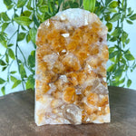 Citrine Heated Calcite Gemstone Geode - RGD846
