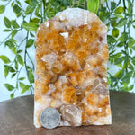 Citrine Heated Calcite Gemstone Geode - RGD846
