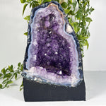Natural Amethyst Geode Cathedral from Brazil Deep Purple Crystal for Healing, Meditation & Home Decor - RGD850