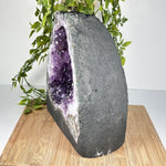 Deep Purple Amethyst Cathedral Geode from Brazil, Natural Statement Piece - RGD858