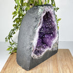 Deep Purple Amethyst Cathedral Geode from Brazil, Natural Statement Piece - RGD858