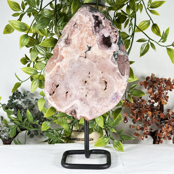 Pink Amethyst Crystal Geode - Gem Avenue Store