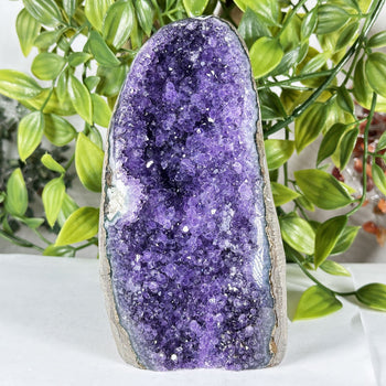 Natural Purple Amethyst Crystal Geode - Gem Avenue Retail