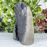 Black Amethyst Gemstone Geode - RGD893