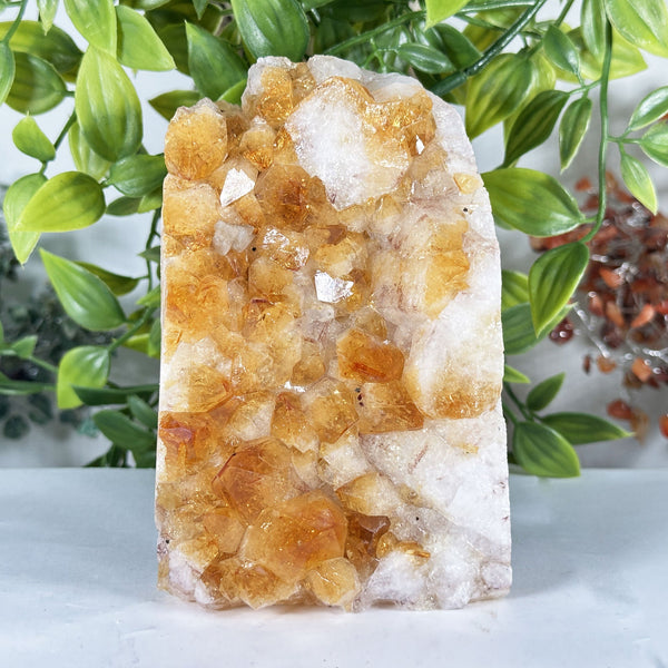 Natural Citrine Crystal Geode - Gem Avenue Retail