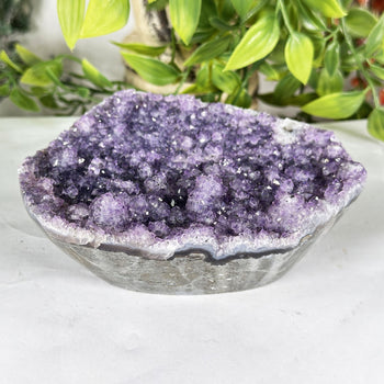 Deep Purple Amethyst Crystal Geode - Gem Avenue Retail