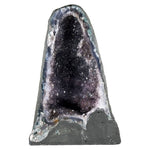 Natural Amethyst Geode Cathedral from Brazil Large Deep Purple Crystal Cluster Home Decor Specimen 12.25