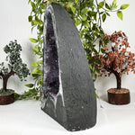 Natural Amethyst Geode Cathedral from Brazil Large Deep Purple Crystal Cluster Home Decor Specimen 12.25