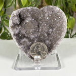 Amethyst Gemstone Heart Geode - RGD995