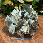 Natural AAA Quality Pyrite Cluster Cubic Mineral Specimen