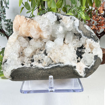 Apophyllite Chalcedony & Stilbite Mineral Specimen - Gem Avenue Retail
