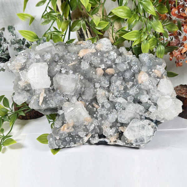 Apophyllite Stilbite & Chalcedony Mineral Specimen - Gem Avenue Retail