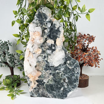 Chalcedony,Stilbite & Apophyllite Mineral Specimen - Gem Avenue Retail