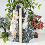 Chalcedony & Stilbite on Apophyllite Mineral Specimen - RMI885