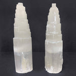Self Standing Natural Selenite Pagoda Towers