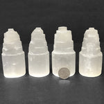 Self Standing Natural Selenite Pagoda Towers