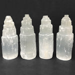 Self Standing Natural Selenite Pagoda Towers