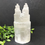 Self Standing Natural Selenite Pagoda Towers