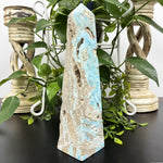 Blue Aragonite Gemstone Tower - RPO480