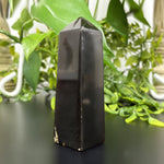 Natural Amber Crystal Obelisk Tower Point Healing Stone for Energy Cleansing, Grounding, and Meditation