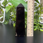 Natural Amber Crystal Obelisk Tower Point Healing Stone for Energy Cleansing, Grounding, and Meditation