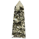 Natural Pyrite Crystal Gemstone Obelisk 6.75