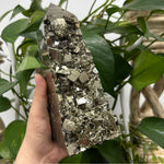 Natural Pyrite Crystal Gemstone Obelisk 6.75