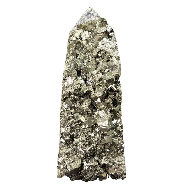 Natural Pyrite Crystal Gemstone Obelisk 9