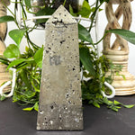 Natural Pyrite Crystal Gemstone Obelisk 9