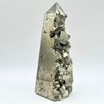 Natural Pyrite Crystal Gemstone Obelisk Tower Point - RPO493