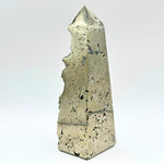 Natural Pyrite Crystal Gemstone Obelisk Tower Point - RPO493