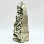 Natural Pyrite Crystal Gemstone Obelisk Tower Point - RPO493