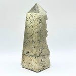 Pyrite Obelisk Tower Point, Natural Crystal Gemstone for Home Decor & Meditation - RPO494