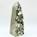 Pyrite Obelisk Tower Point, Natural Crystal Gemstone for Home Decor & Meditation - RPO494