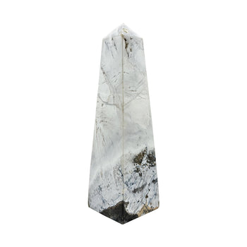 Natural Blue Aragonite Crystal Obelisk Tower Point - Gem Avenue