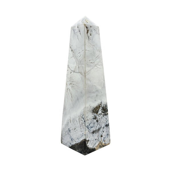 Natural Blue Aragonite Crystal Obelisk Tower Point - Gem Avenue