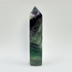 4.5 Inches Natural Fluorite Polished Tower Rainbow Crystal Point
