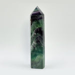 4.5 Inches Natural Fluorite Polished Tower Rainbow Crystal Point