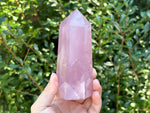 Natural Polished Rose Quartz Crystal Tower Point Meditation & Home Decor Perfect for Crystal Collectors & Wellness Practices - RPO510